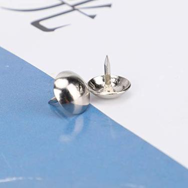 Imagem de Prego de Bolha de Prata Polido de 9 Mm, Tachas de sofá de Estilo Antigo, Pregos de Estofamento de Móveis, Tachas de Bolhas de Ferro Decorativo para Portas de Caixa de Madeira,