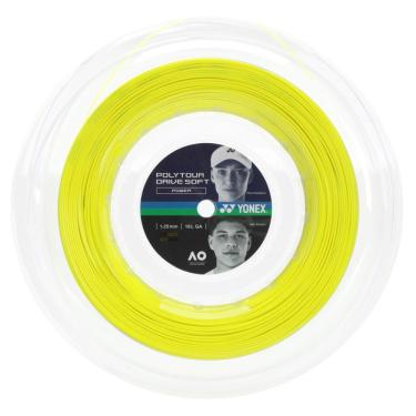 Imagem de Corda Yonex Poly Tour Drive Soft Power 16L 1.25mm Amarela - Rolo com 200 metros