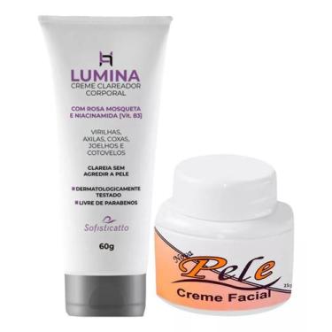 Imagem de Creme Clareador Corporal Axila e Virilha Lumina + Creme Clareador Faci