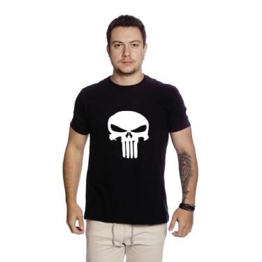 Imagem de Camiseta Masculina estampa Justiceiro casual 100% algodão- C001 - Tech