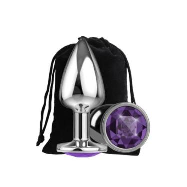 Imagem de Plug Anal Metal Com Joia Tamanho G - SEXY IMPORT