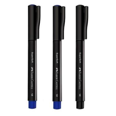 Imagem de Caneta Hidrográfica 1.0mm Ponta Média Porosa Supersoft Pen Faber Caste