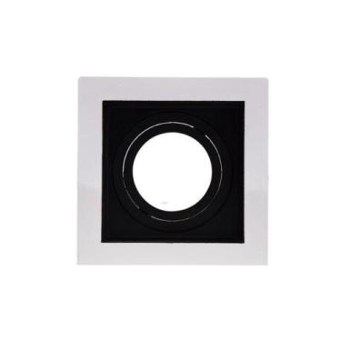 Imagem de Spot de Embutir Quadrado Recuado Dicróica e Mini Dicróica Preto Save E