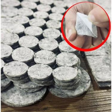 Imagem de Protetor Pé de Cadeira Mesa Feltro Adesivo Quadrado e Redondo para Pés