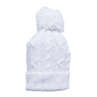 Imagem de Touca Katlen Tricot Trança, Branco