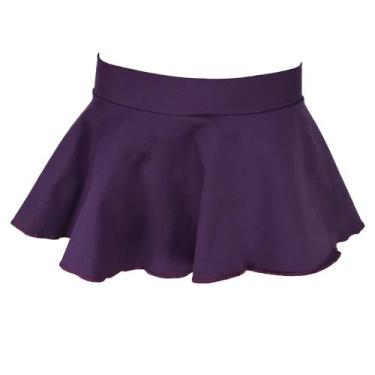 Imagem de Saia Ballet Ritmus Damma Infantil 102 Rodada com Elástico, G, Roxo