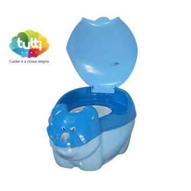 Imagem de Troninho Infantil Penico Ursinho Transição Criança AZUL Tutti Baby