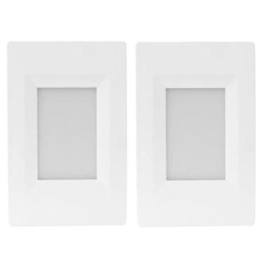 Imagem de Kit 2 Balizador Embutir Led 4x2 Branco Frio 6500k 2w Escada