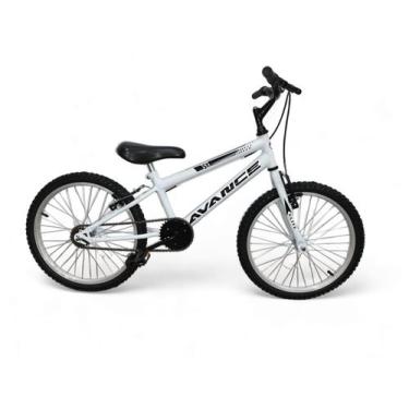 Imagem de Bicicleta Infantil Aro 20 Avance SX Freios V-brake, Branco, Preto