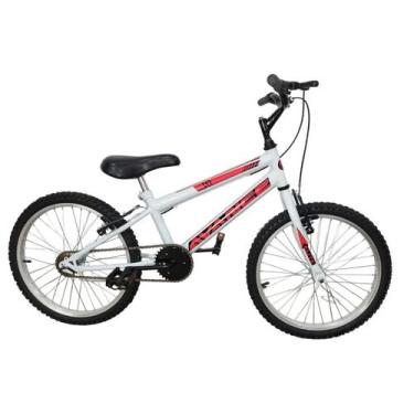 Imagem de Bicicleta Infantil Aro 20 Avance SX Freios V-brake, Branco, Vermelho