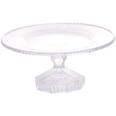 Imagem de Prato para Bolo de Cristal Lyor Redondo - Renaissance 22,5cm