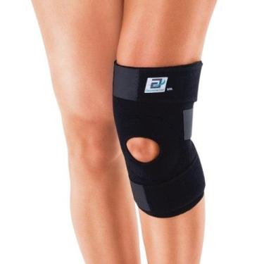 Imagem de Joelheira Neoprene com Orifício Preto CHA758 Active - Chantal