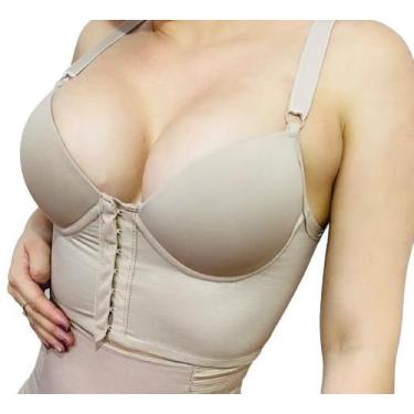 Imagem de Sutiã Confort Plus Fanáticos Por Cintas Efeito Silicone - M27, Bege, G
