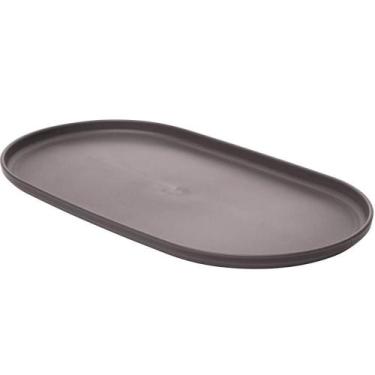 Imagem de Travessa Bandeja 24cm Prato Servir Petiscos Oval Bambu Plást - Lyor