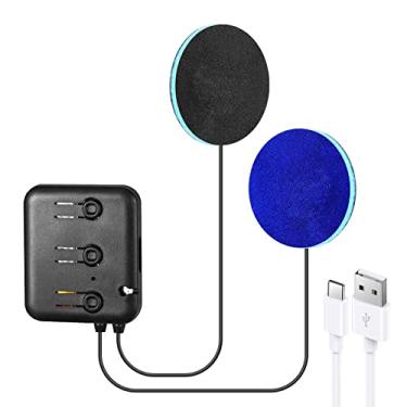 Imagem de MMUSS Módulo Bluetooth V5.4 alto-falantes estéreo de substituição ultrafinos de 3 mm, alto-falante de travesseiro com microfone, fone de ouvido faça você mesmo, para fones de ouvido para dormir,