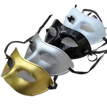 Imagem de Kit 4 Máscaras Fantasia Festa Show Baile Gala Eventos Unisex Cores