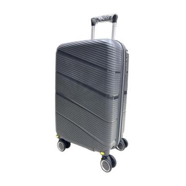 Imagem de Mala De Bordo 10Kg Polipropileno Inquebrável Grafite - Ultra Leve