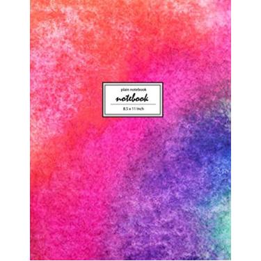 Imagem de Notebook: Unruled/Unlined/Plain Notebook/Sketchbook - (8.5 x 11 inches) Large - 110 Pages - Play With Watercolor 2