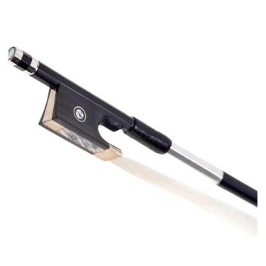 Imagem de Arco de violino 4/4 3/4 1/2 1/4 1/8 tamanho preto sólido fibra de carbono arco violino acústico Arco violino prático