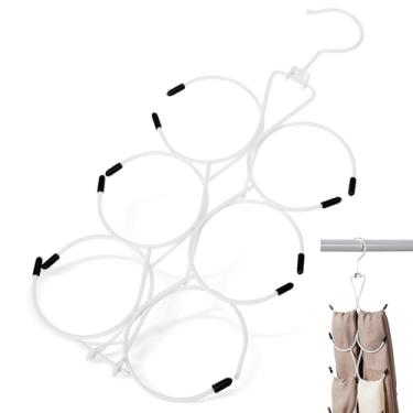 Imagem de Luxshiny Organizador De Leggings Economizador De Espaço Armário Organizador De Cachecol Gorro Cabides Gravatas Cabides Hijab Cinto Mulheres