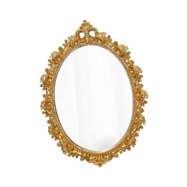 Imagem de Generic Espelho de maquiagem espelho decorativo retro presente decoração espelho de vaidade espelho de parede para banheiro vestiário fazenda hotel vaidade