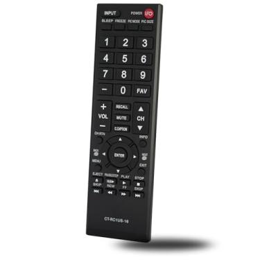 Imagem de Controle remoto de substituição CT-RC1US-16 compatível com Toshiba TV 43L420U 49L310U 49L420U 50L420U