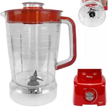 Imagem de Copo De Liquidificador PHILCO PH900 / PH 1200 / PLQ1212 Cristal VERMELHO