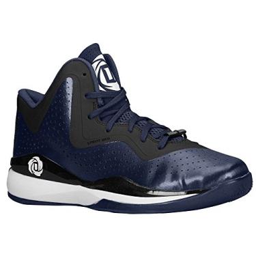Imagem de Adidas D Rose 773 III Tênis de basquete masculino, azul marinho, preto, branco, Prata/preto, 45