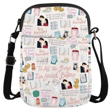 Imagem de Bolsa transversal de filme de comédia romântica para todos que eu amei antes de Lara Jean e Peter K para amantes de filmes TATBILB, Loved Before Cr
