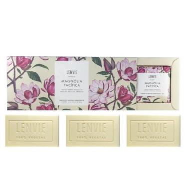 Imagem de Kit 3 Sabonete em Barra Magnólia Pacífica 80g Lenvie