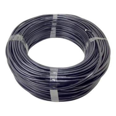 Imagem de Cabo Flexivel 6mm Rolo Com 50 Metros Fio Eletrico, Preto