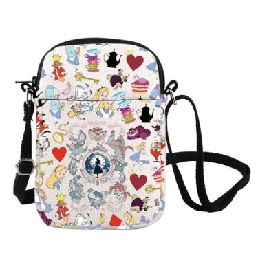 Imagem de Bolsa tiracolo inspirada na Alice Wonderland Mercadoria Magic Kingdom Presente Alice Fan Gift Cheshire Cat Lover Shoulder Bag, That Way Cb