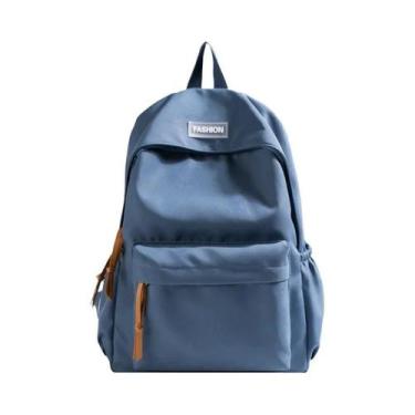 Imagem de Mochila Escolar Kawaii de Grande Capacidade - Estilo Coreano, Azul