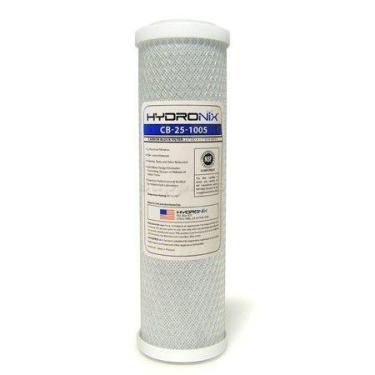 Imagem de Carvão Ativado 10" de Altura x 2,5" - Hydronix, 10 micra
