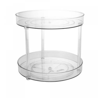 Imagem de Organizador Giratório 2 Andares de Plástico My Box 27cm