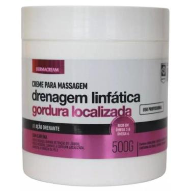 Imagem de Creme Massagem Corporal Drenagem Linfática Dermacream 500g