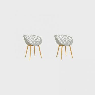 Imagem de Kit 2 Cadeiras com Braços Polipropileno Clarice