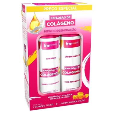 Imagem de Kit Shampoo 200ML + Condicionador 200ML Colágeno - Beleza Natural