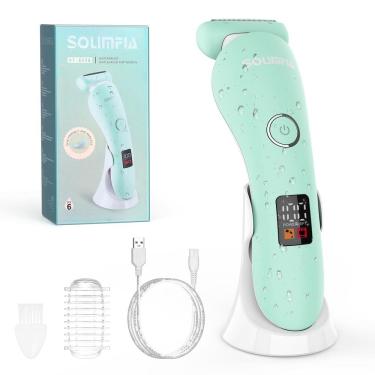 Imagem de Barbeador elétrico Solimpia Lady Shavers para mulheres IPX6 à prova d`água