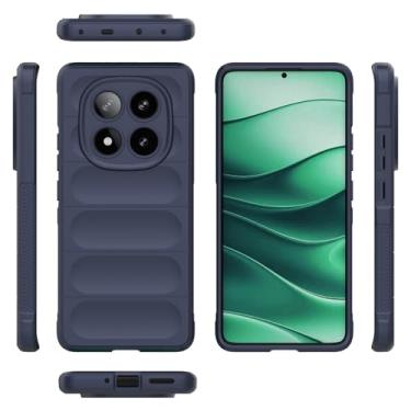 Imagem de Capa compatível com Xiaomi Redmi Note 14 Pro 5G, capa para celular TPU macia compatível com Xiaomi Poco X7 5G 24095PCADG capa azul