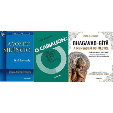 Imagem de Kit 3 Livros A Voz Do Silêncio + O Caibalion + Bhagavad Gita