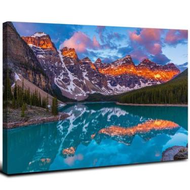 Imagem de Arte de parede em tela Sunfrower Lake Louise National Park 30x40cm