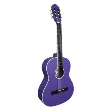 Imagem de Violao giannini n6 pps 3/4 start nailon acustico cor purple satin pps