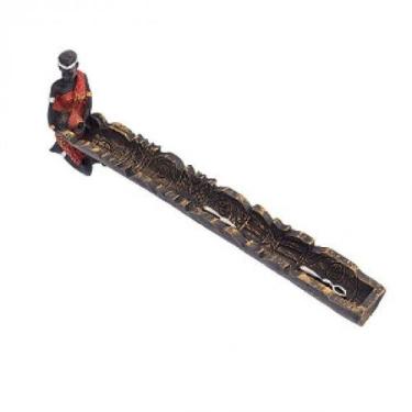 Imagem de Incensário régua africano escultura  resina 27 cm - Lua Mistica