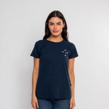 Imagem de Camiseta Baby Look Oficial Cruzeiro Classic Algodão - Surf Center, Azu