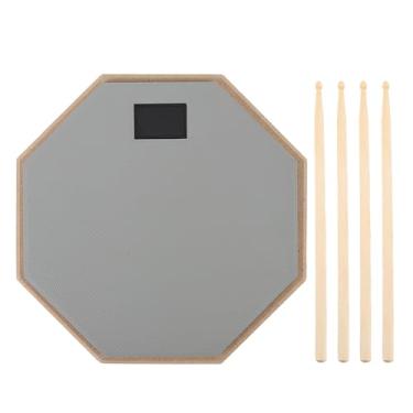 Imagem de Almofada de Bateria Silenciosa de 12 Polegadas, Almofada de Prática de Tambor de Borracha de Borracha de Borracha de Borracha de Alta Densidade Com Rebote de Bastão Autêntico à