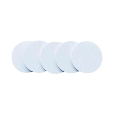 Imagem de Etiquetas De Moedas NFC Redondas Pretas Brancas 50 100pcs NTAG215 13,5