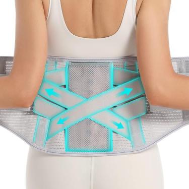 Imagem de Back Brace EgJoey para alívio da dor lombar, unissex, cinza M