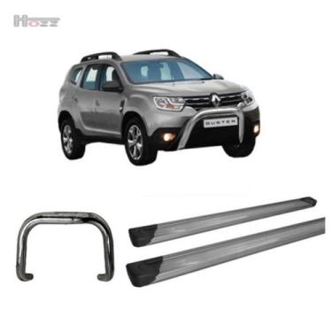 Imagem de Kit Quebra Mato S/ Barra+estribo Plataforma Grafite Duster - HOZZ