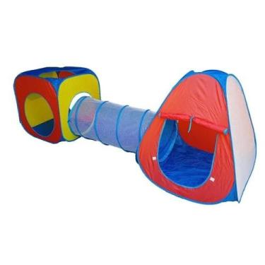 Imagem de Barraca Cabana Toca Túnel 3 X 1 Infantil Para Criança - 3X1